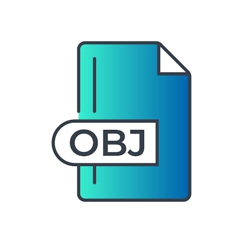 OBJ file format icon. Image Credit: Shutterstock.com/Iconstar