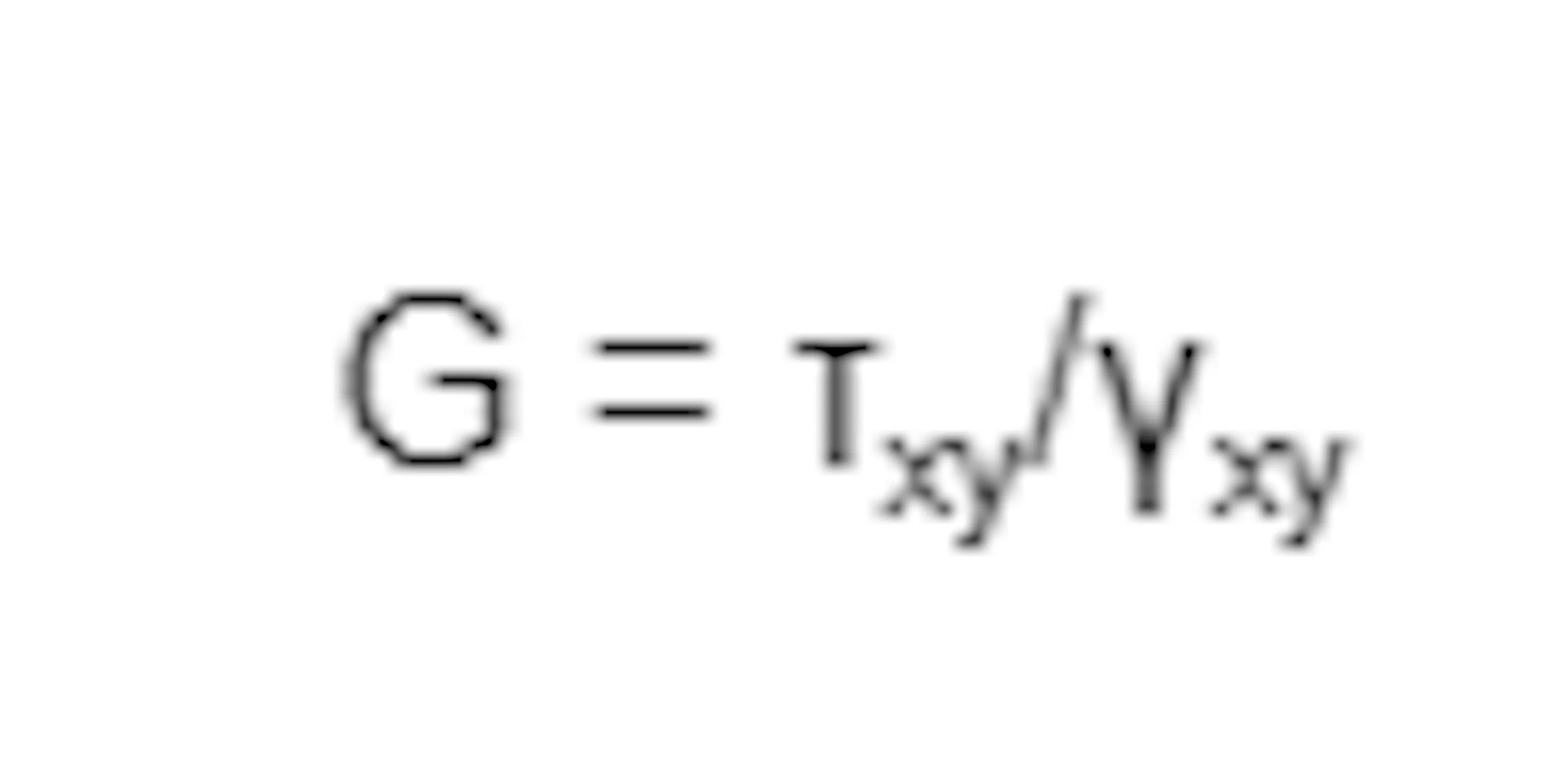 shear modulus formula