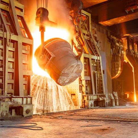 4150 steel blast furnace. Image Credit: Shutterstock.com/ABCDstock