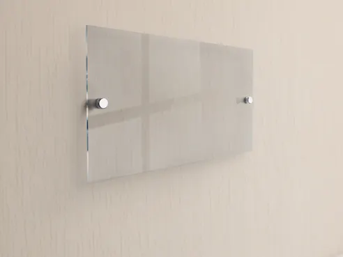 Acrylic nameplate. Image Credit: Shutterstock.com/MTX-design