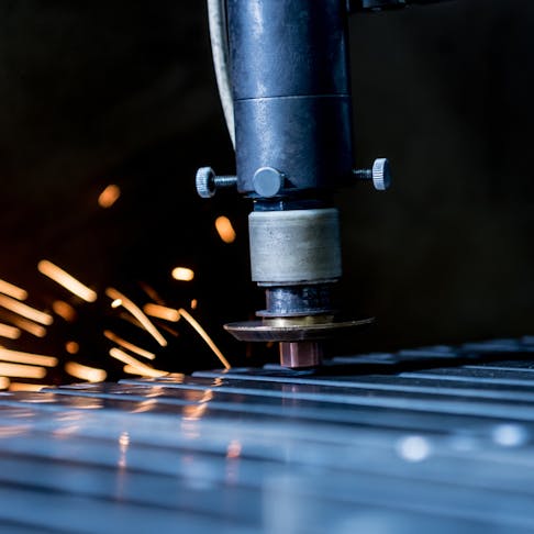 Laser cutting machine. Image Credit: Shutterstock.com/Roman Zaiets