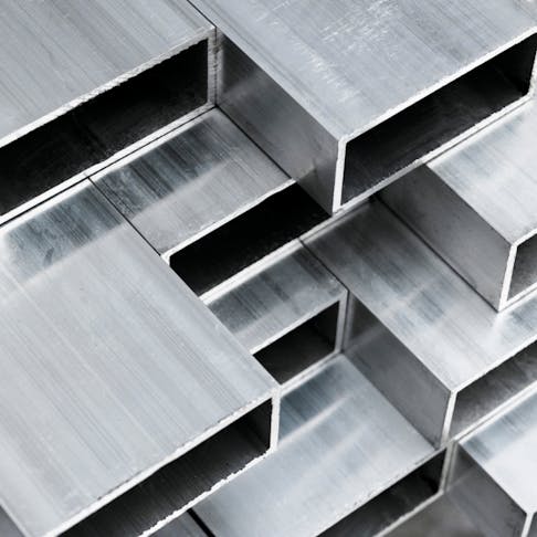 Aluminum material. Image Credit: Shutterstock.com/BigTunaOnline