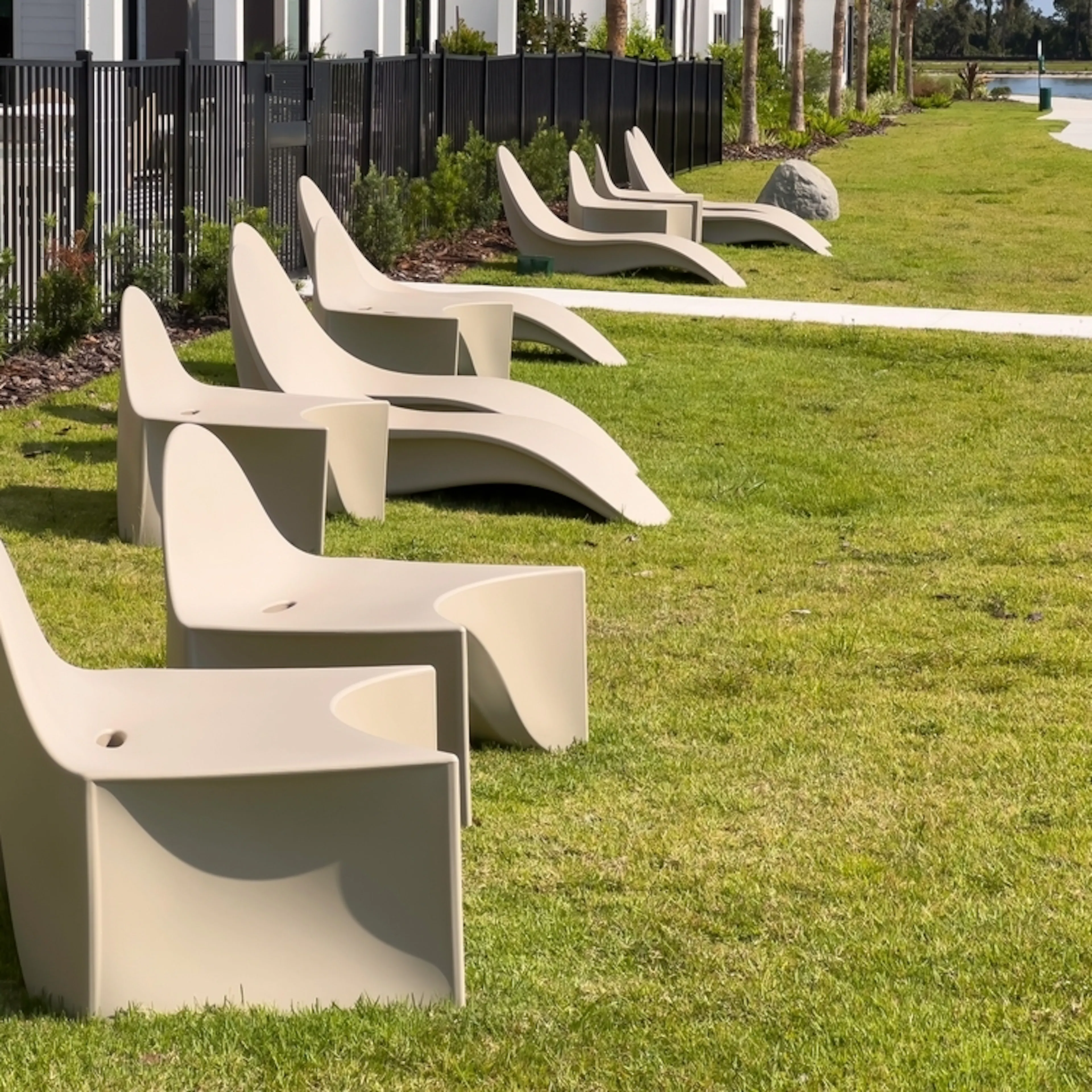 Rotationally molded chairs. Image Credit: Shutterstock.com/Ken Schulze