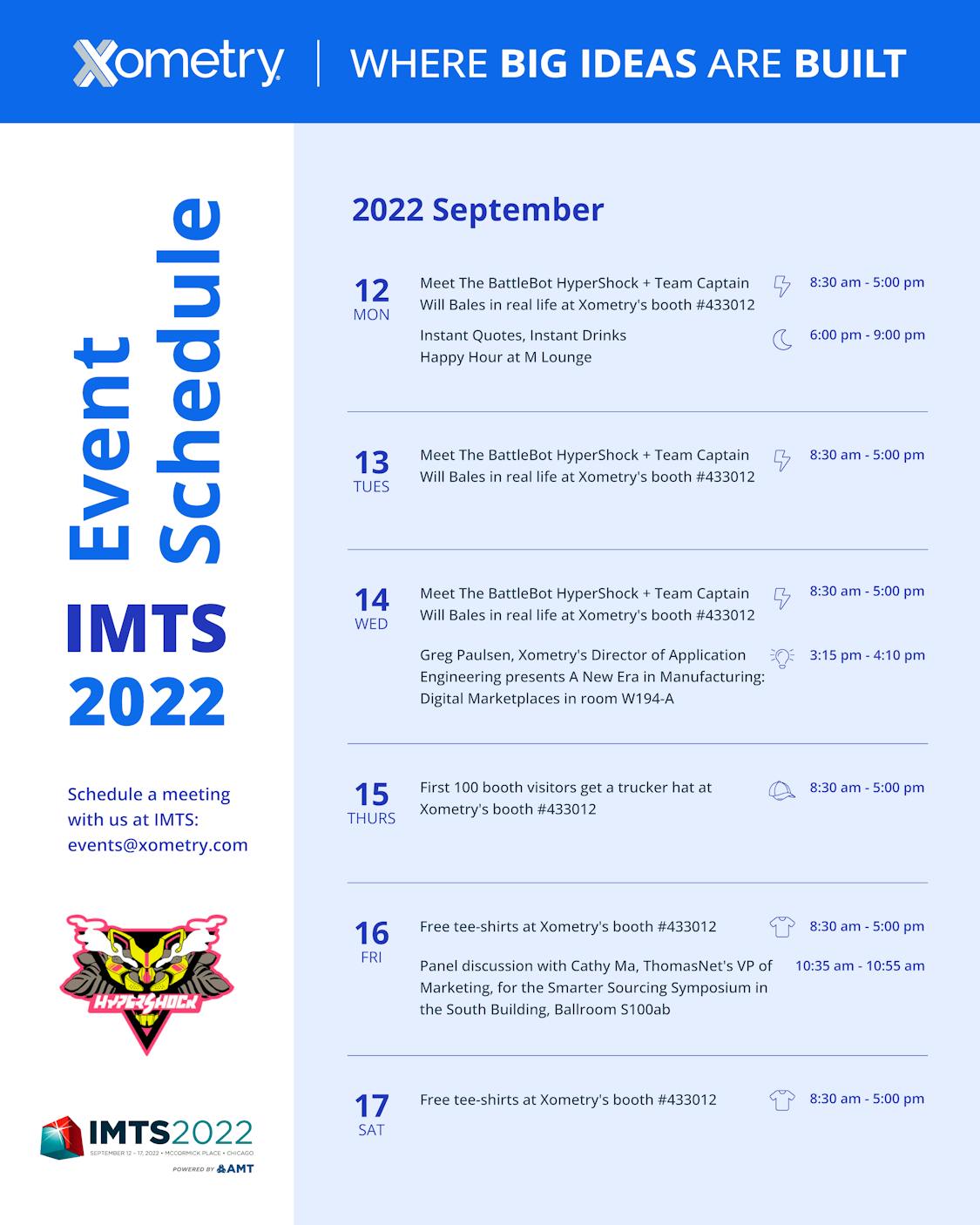 Xometry is Coming to IMTS 2022