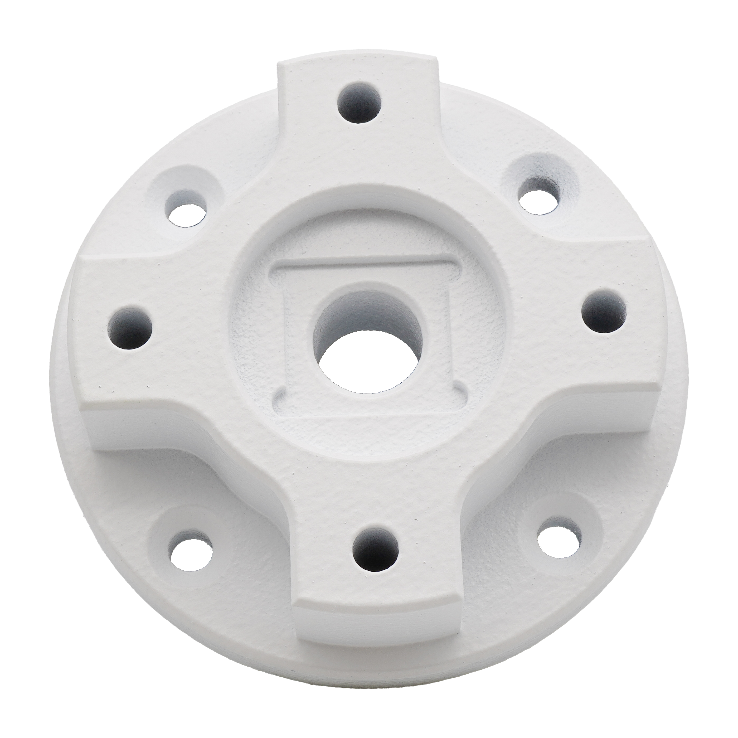 3D printed component with a Cerakote Storm Trooper White (H-297) applied.