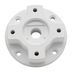 3D printed component with a Cerakote Storm Trooper White (H-297) applied.