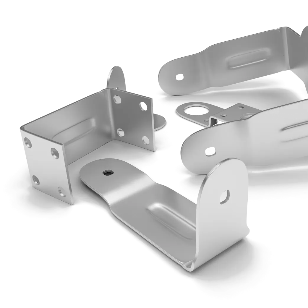 Various metal stamped pieces
