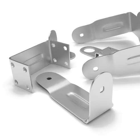 Various metal stamped pieces