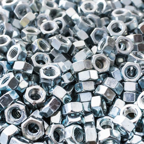 Passivated nuts. Image Credit: Shutterstock.com/Steven Giles