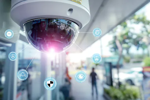 Surveillance camera. Image Credit: Shutterstock.com/Sunshine Studio