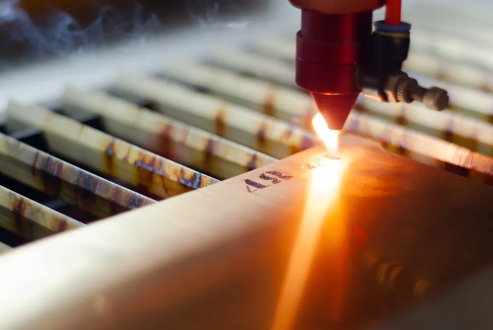 Laser etching. Image Credit: Shutterstock.com/Evgeny Haritonov
