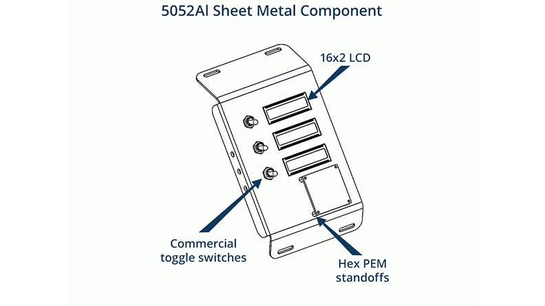 sheet metal component drawing