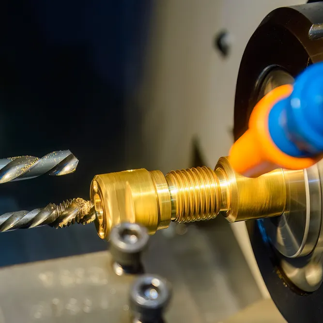Brass fitting. Image Credit: Shutterstock.com/Pixel B