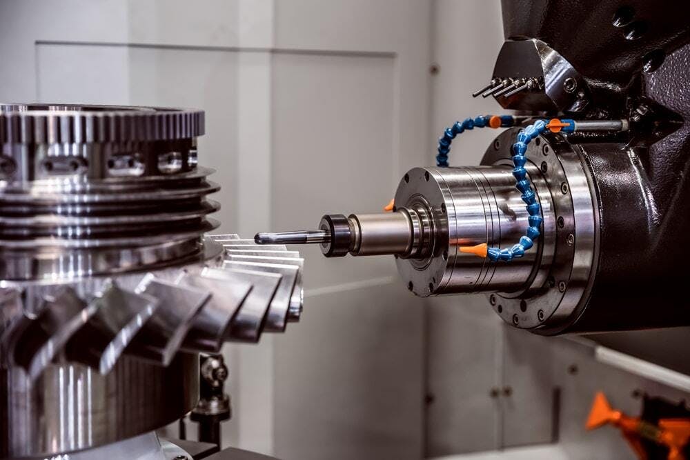 Metalworking CNC milling machine. Image Credit: Shuterstock.com/Andrey Armyagov