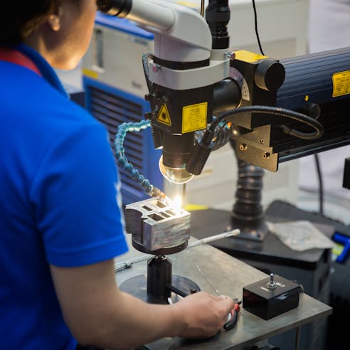 Laser welding machine. Image Credit: Shutterstock.com/anek.soowannaphoom