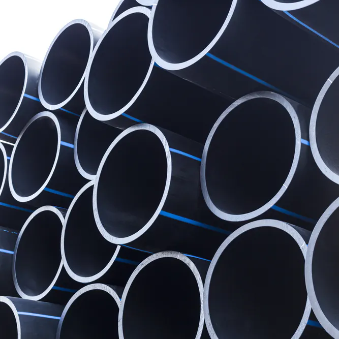 HDPE pipes. Image Credit: Shutterstock.com/SOMRERK WITTHAYANANT