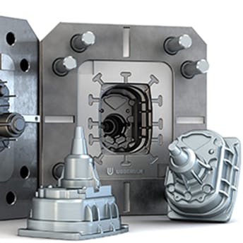Die casted parts and die casting molds