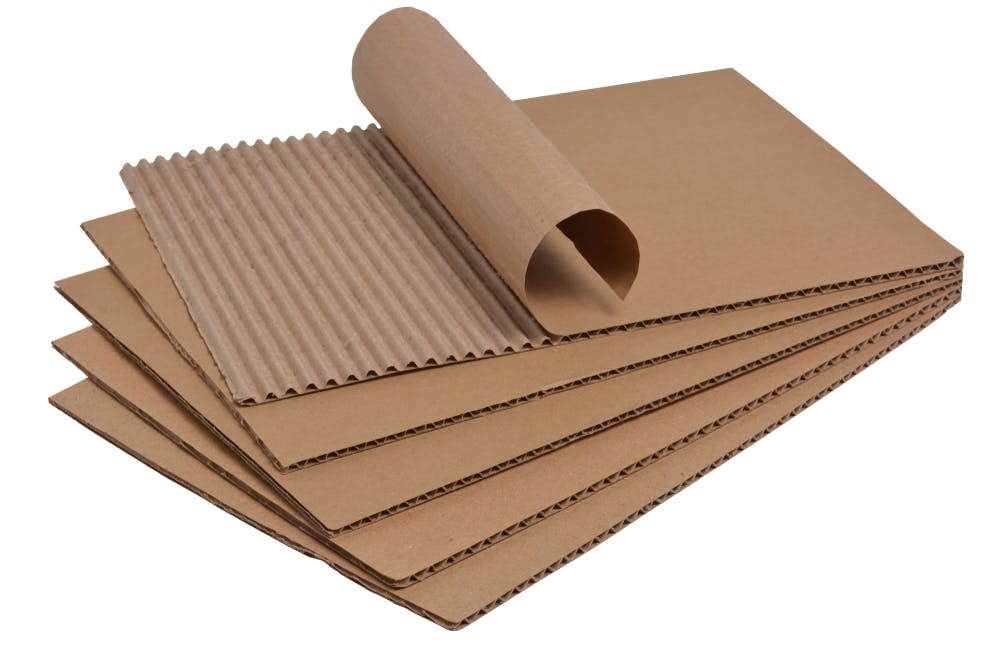 brown corrugated cardboard 
