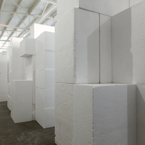 Industrial production of polystyrene foam. Image Credit: Shutterstock.com/Sodel Vladyslav