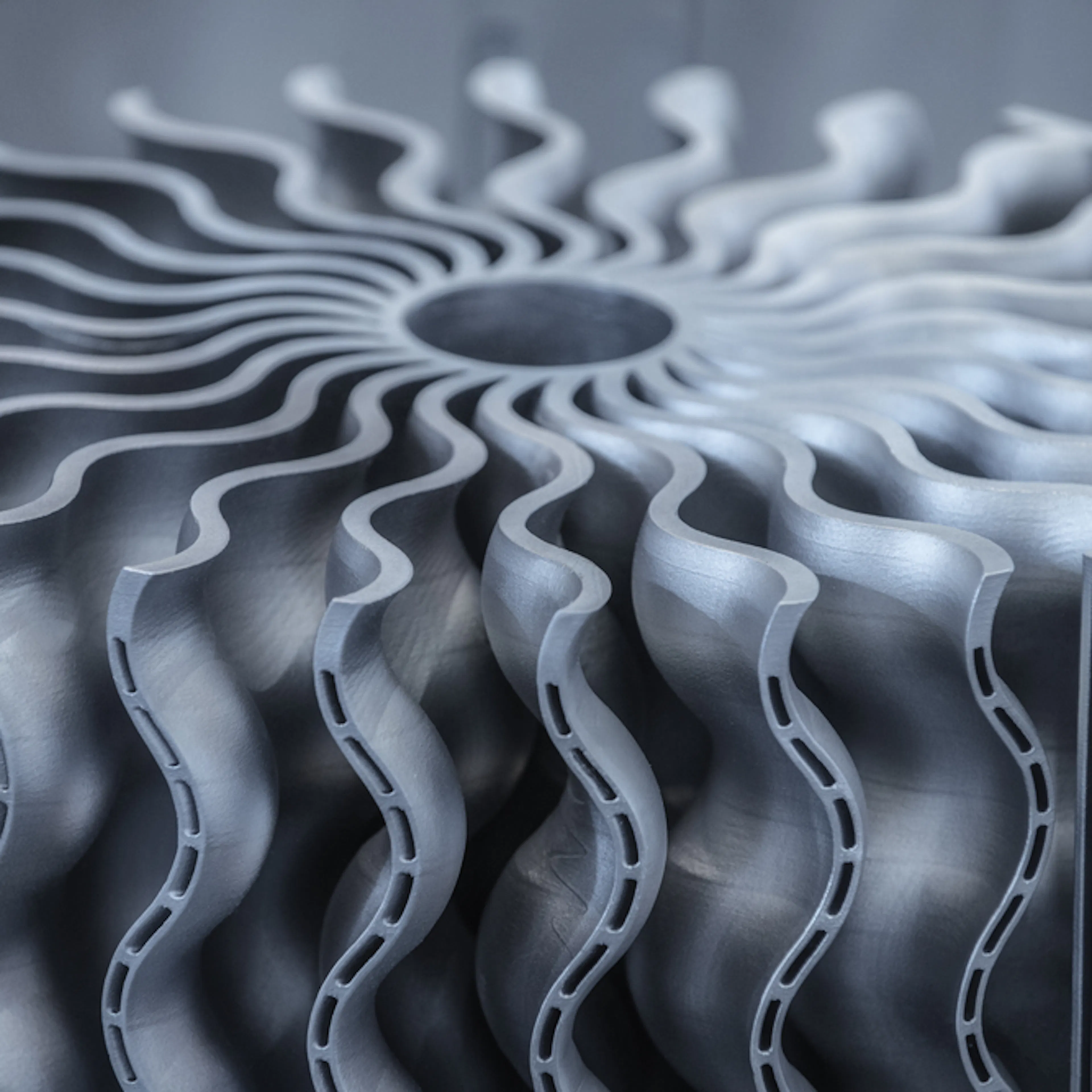 Metal 3D printed aircraft turbine. Image Credit: Shutterstock.com/Sergii Chernov