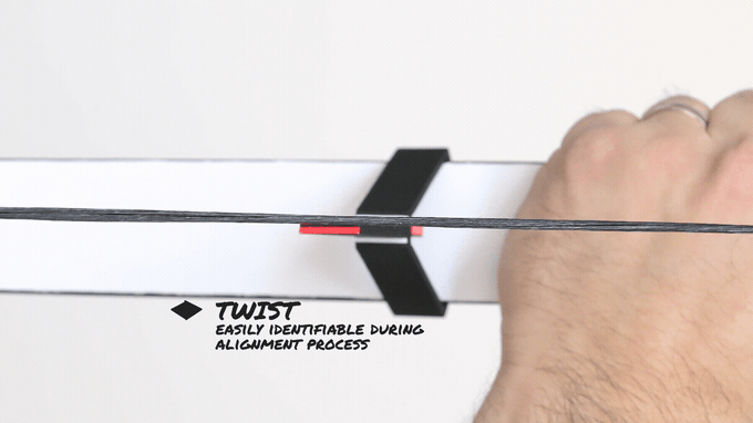 A demonstration of a bow twist