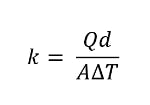 thermal conductivity equation