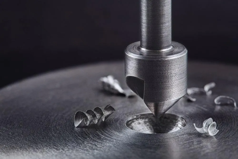 Countersink hole drill bit. Image Credit: Shutterstock.com/evkaz