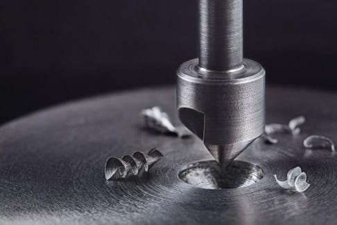 Countersink hole drill bit. Image Credit: Shutterstock.com/evkaz