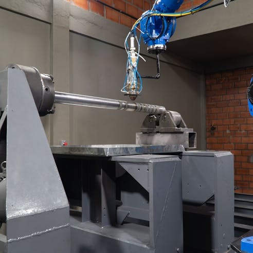 Industrial laser cladding. Image Credit: Shutterstock.com/Rodolfo Possato