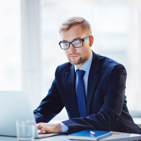 professional on a laptop