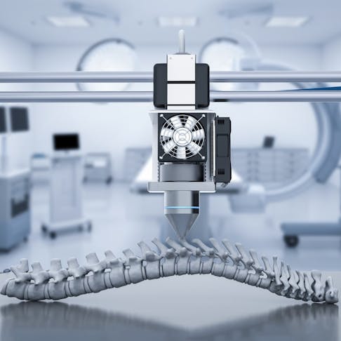 A part being 3D printed. Image Credit: Phonlamai Photo/Shutterstock.com