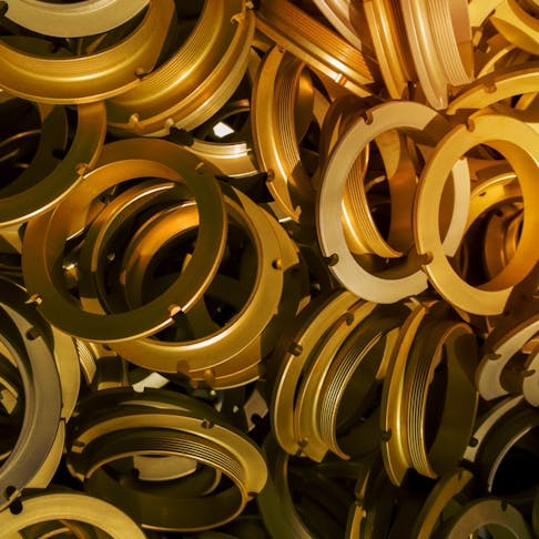 Sulfur oxidated anodized parts. Image Credit: Shutterstock.com/feliciacinca