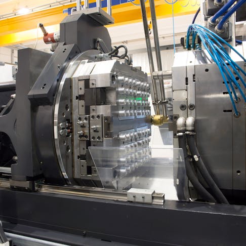 Injection molding machine. Image Credit: Shutterstock.com/Moreno Soppelsa