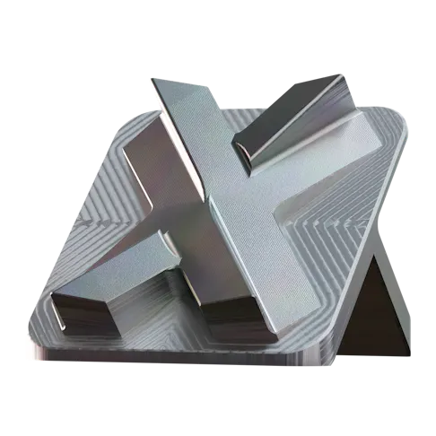 Machined Aluminum Xometry X Stand