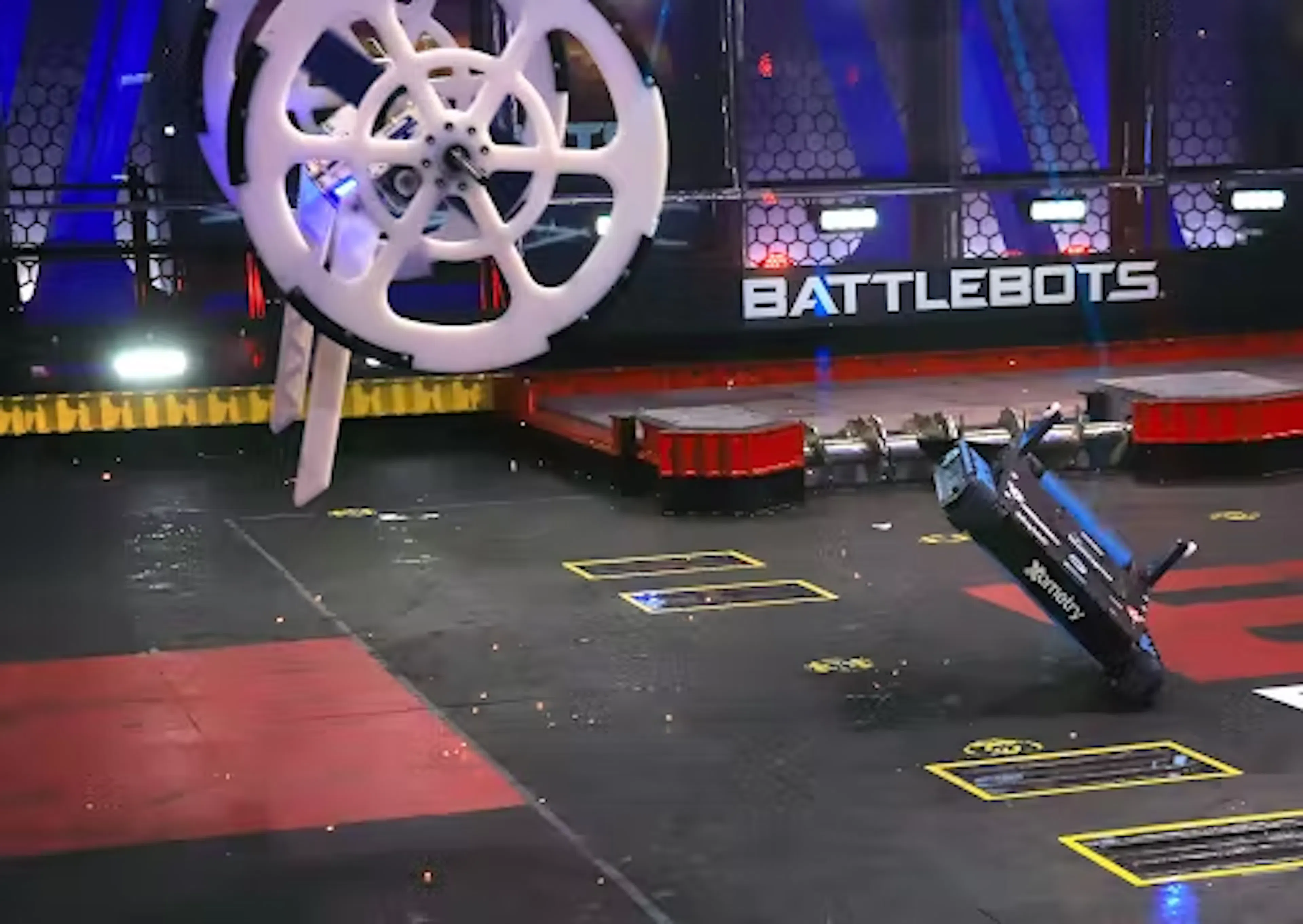 Riptide sending a competitor into the air