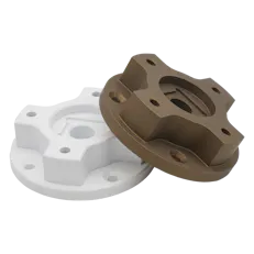 A 3D printed and machined component with Cerakote finishes applied.