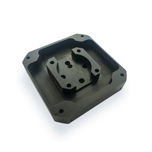 CNC Black Acetal Delrin Part