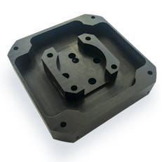 CNC Black Acetal Delrin Part