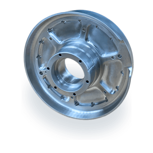 Rugged CNC Wheel Hub in Aluminum