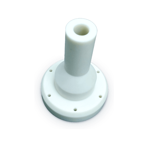 White Plastic CNC Machined Part