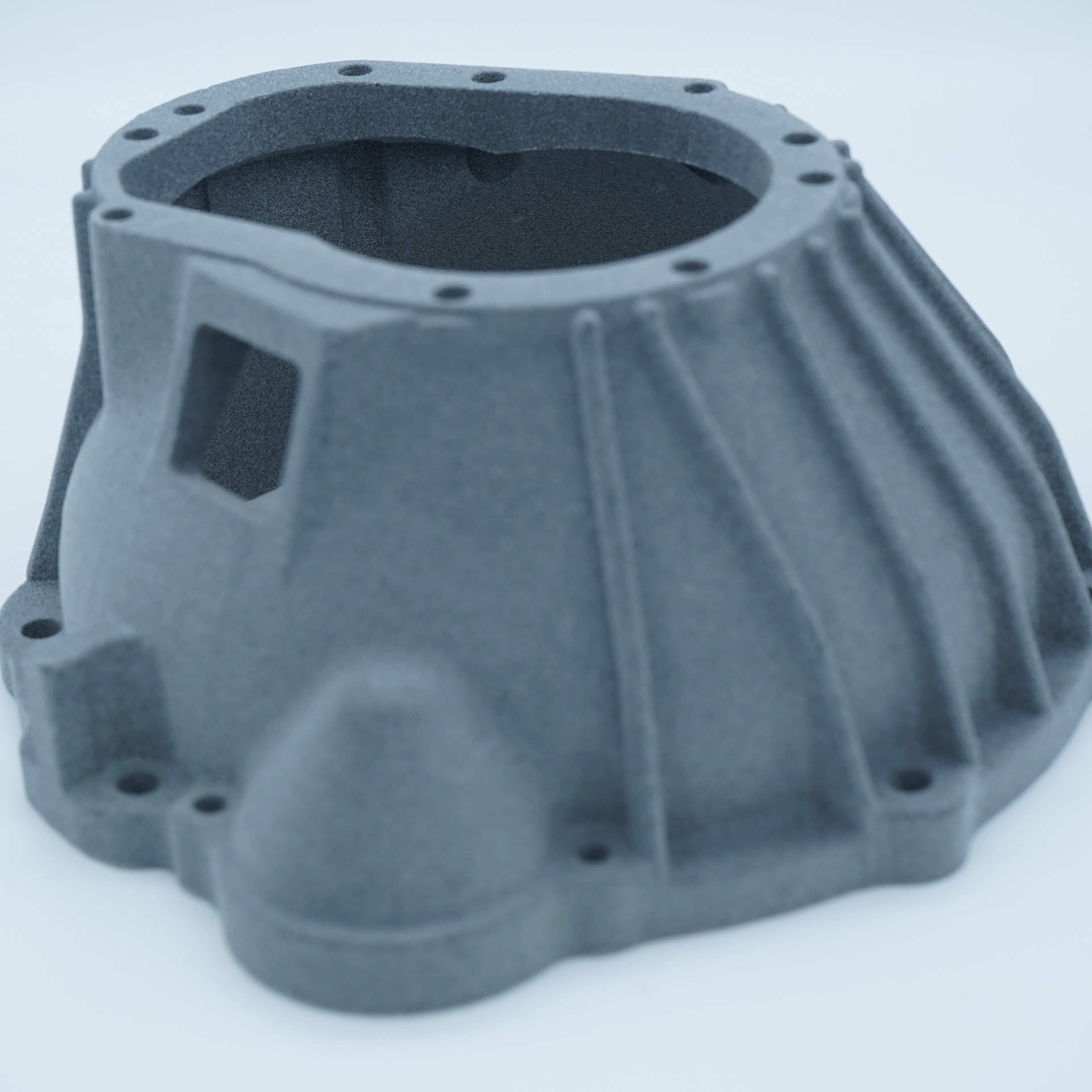 A glass-filled nylon motor shroud.
