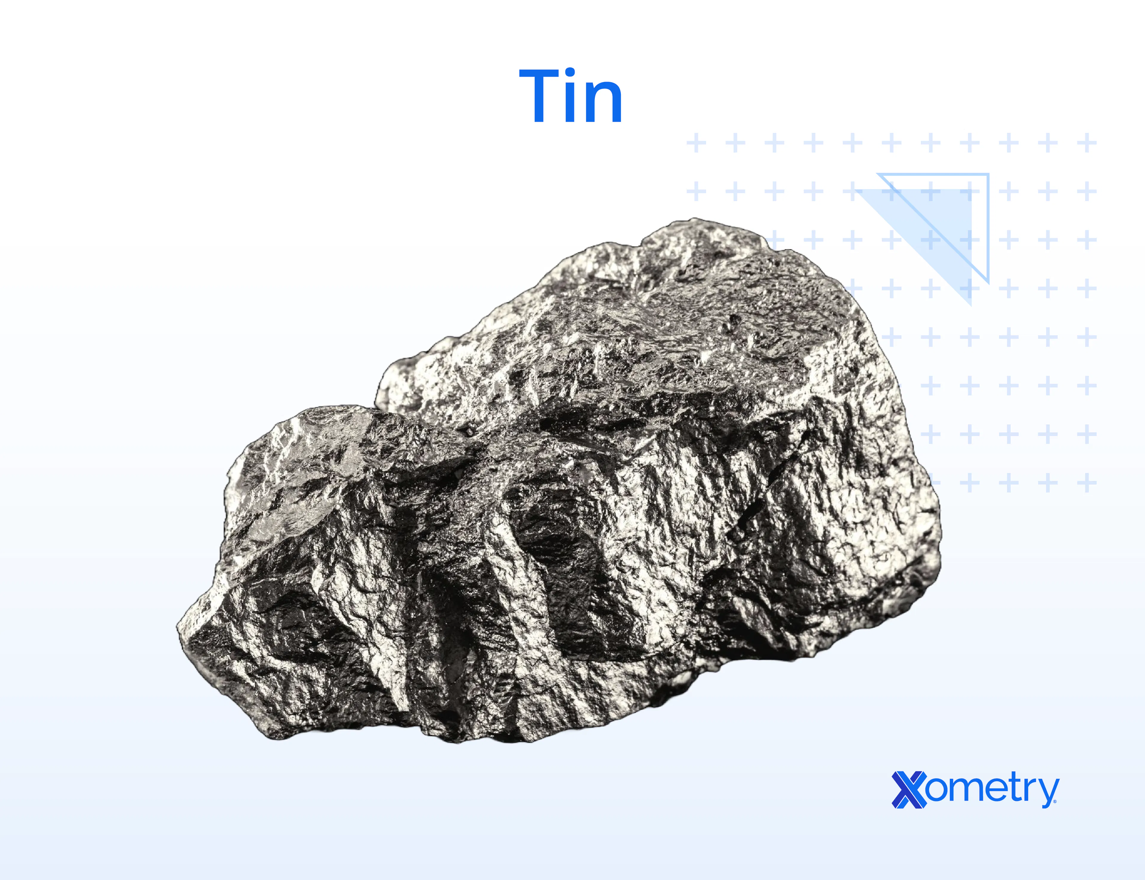 A photograph of tin