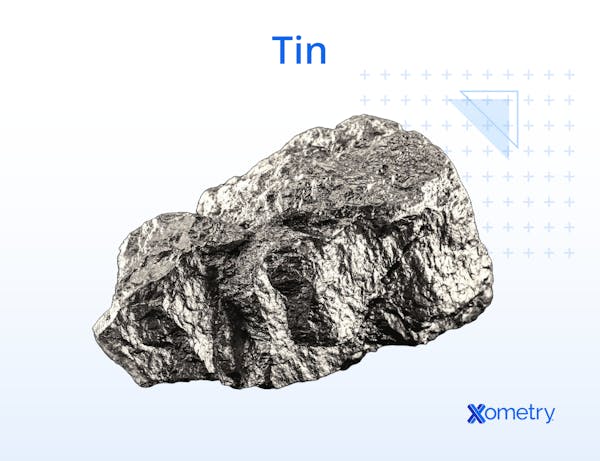 A photograph of tin