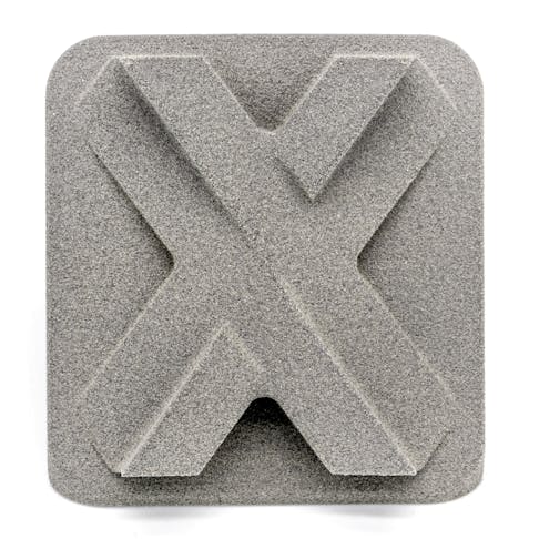 Xometry X-Tile made from TPU 88A with a standard (natural) finish.