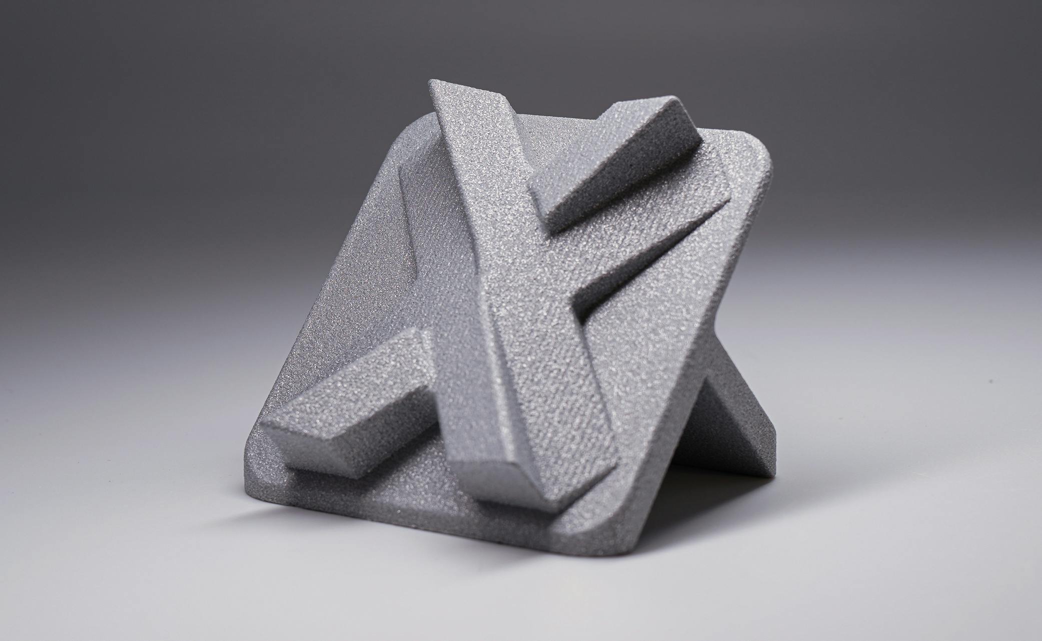 SLS Nylon 12 Aluminum-Filled (AF) with Polyshot Finish