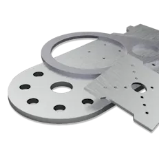 Aluminum sheet cut parts.