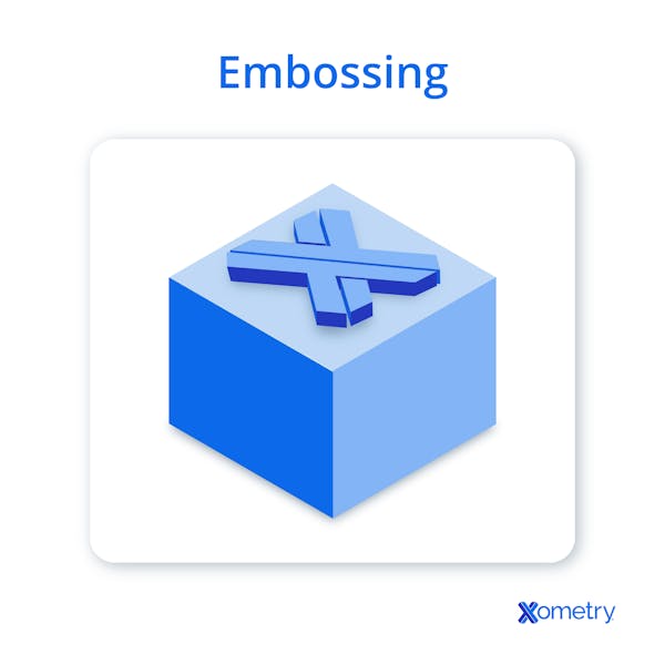 An illustration of embossing.
