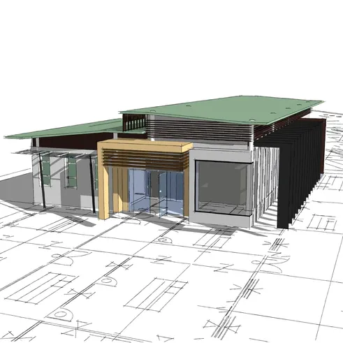 SketchUp house. Image Credit: Shutterstock.com/kittipong kongwatmai