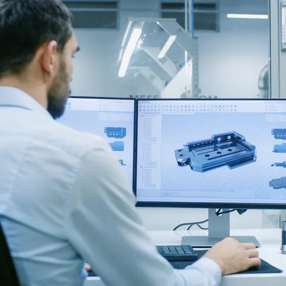 CAD modeling. Image Credit: Shutterstock.com/Gorodenkoff