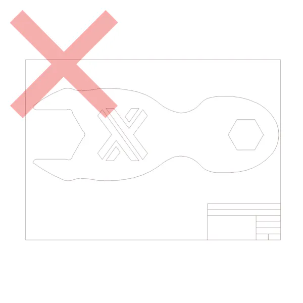 Drawing with sheet format